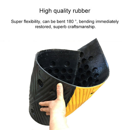 Pair Of Special Round Heads For Rubber Speed Bumps, Diameter: 35cm - Speed Bumps by buy2fix | Online Shopping UK | buy2fix