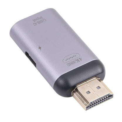 2 in 1 4K 60Hz HDMI Male to USB-C / Type-C Charging + USB-C / Type-C Female Adapter - Computer & Networking by buy2fix | Online Shopping UK | buy2fix