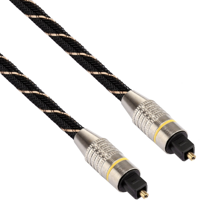 2m OD6.0mm Gold Plated Metal Head Woven Net Line Toslink Male to Male Digital Optical Audio Cable - Audio Optical Cables by buy2fix | Online Shopping UK | buy2fix