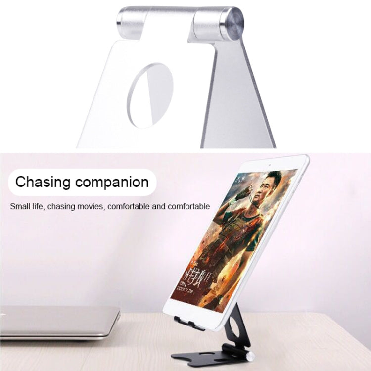 ROOSTAND R2 Aluminum Alloy Mobile Desktop Tablet Bracket Double Folding Lazy Artifact, Size: 6.4x7x9cm(Rose Gold) - Desktop Holder by buy2fix | Online Shopping UK | buy2fix