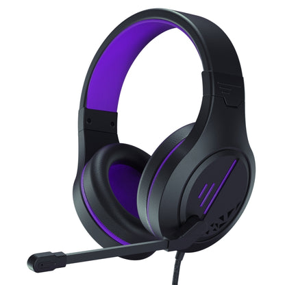 SADES MH601 3.5mm Plug Wire-controlled Noise Reduction E-sports Gaming Headset with Retractable Microphone, Cable Length: 2.2m(Purple) - Multimedia Headset by SADES | Online Shopping UK | buy2fix
