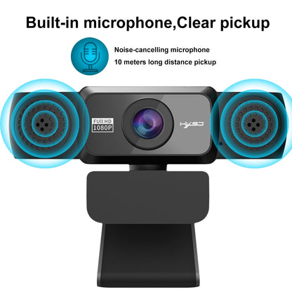 HXSJ S5 1080P Adjustable HD Video Webcam PC Camera with Microphone(Black) - HD Camera by HXSJ | Online Shopping UK | buy2fix