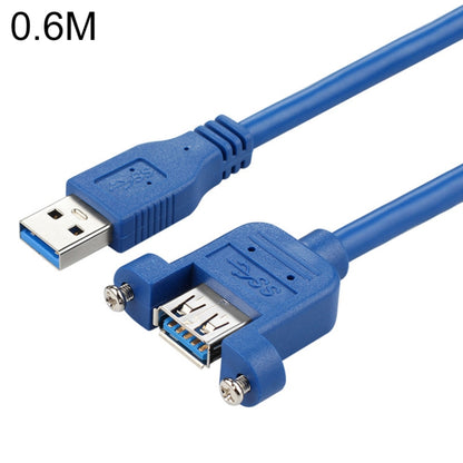 USB 3.0 Male to Female Extension Cable with Screw Nut, Cable Length: 60cm - USB 3.0 by buy2fix | Online Shopping UK | buy2fix