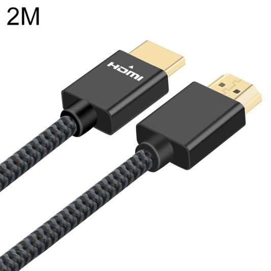 ULT-unite Gold-plated Head HDMI 2.0 Male to Male Nylon Braided Cable, Cable Length: 2m(Black) - Cable by ult-unite | Online Shopping UK | buy2fix