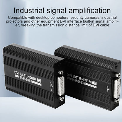 Measy DVI1815 DVI Extender Transmitter and Receiver Converter, POE Single Power Supply, Transmission Distance: 150m(EU Plug) -  by Measy | Online Shopping UK | buy2fix