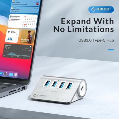 ORICO M3UT3 3-port USB 3.2 HUB with Card Reader (Silver) -  by ORICO | Online Shopping UK | buy2fix