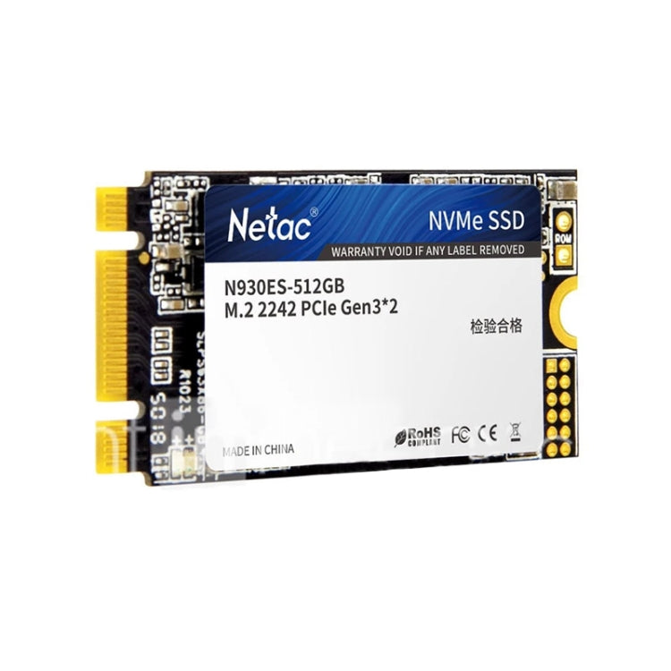 Netac N930ES 512GB M.2 2242 PCIe Gen3x2 Solid State Drive - Solid State Drives by Netac | Online Shopping UK | buy2fix