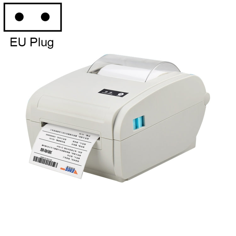 POS-9210 110mm USB +  Bluetooth POS Receipt Thermal Printer Express Delivery Barcode Label Printer, EU Plug(White) - Consumer Electronics by buy2fix | Online Shopping UK | buy2fix