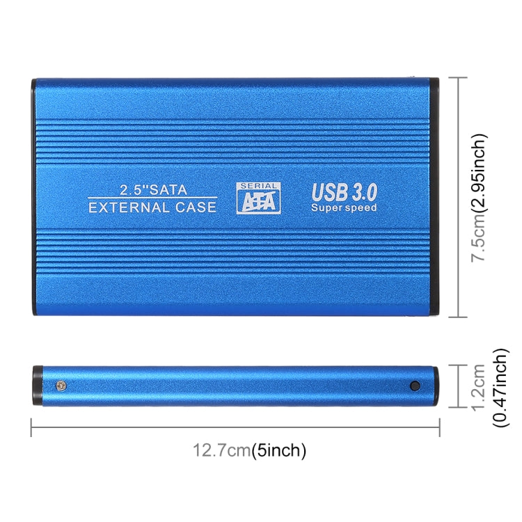 Richwell SATA R2-SATA-250GB 250GB 2.5 inch USB3.0 Super Speed Interface Mobile Hard Disk Drive(Blue) - External Hard Drives by Richwell | Online Shopping UK | buy2fix