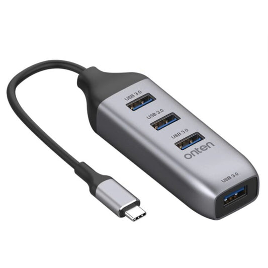 Onten 95118U 4 in 1 USB-C / Type-C to 4 USB 3.0 Ports Multifunctional HUB Converter Docking Station - Computer & Networking by Onten | Online Shopping UK | buy2fix