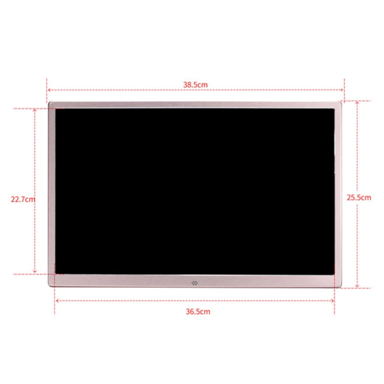 HSD1707 17 inch LED 1440X900 High Resolution Display Digital Photo Frame with Holder and Remote Control, Support SD / MMC / MS Card / USB Port, US Plug(Gold) - Consumer Electronics by buy2fix | Online Shopping UK | buy2fix