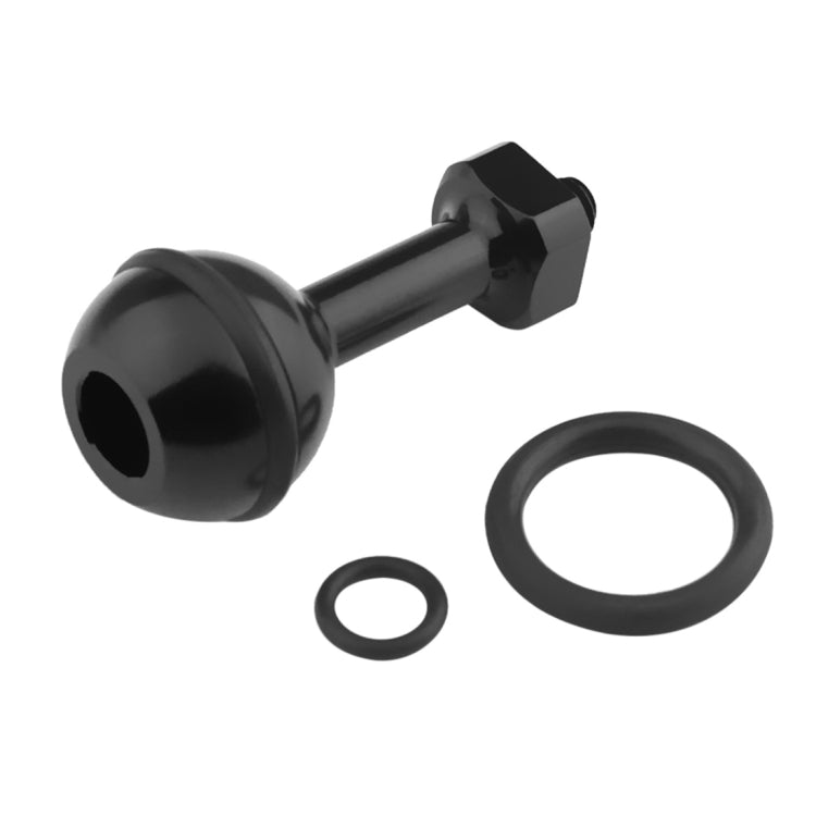 PULUZ 1/4 inch Screw Aluminum Ball Adapter Mount for GoPro Hero11 Black / HERO10 Black /9 Black /8 Black /7 /6 /5 /5 Session /4 Session /4 /3+ /3 /2 /1, DJI Osmo Action and Other Action Cameras, Diameter: 2.5cm(Black) - DJI & GoPro Accessories by PULUZ | Online Shopping UK | buy2fix