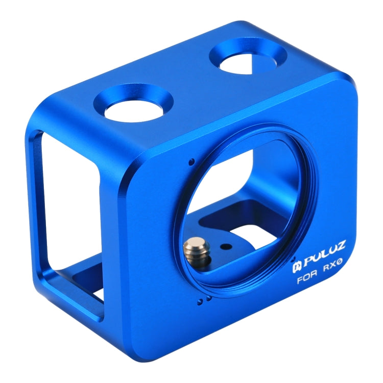 PULUZ for Sony RX0 Aluminum Alloy Protective Cage + 37mm UV Filter Lens + Lens Sunshade with Screws and Screwdrivers(Blue) - DJI & GoPro Accessories by PULUZ | Online Shopping UK | buy2fix