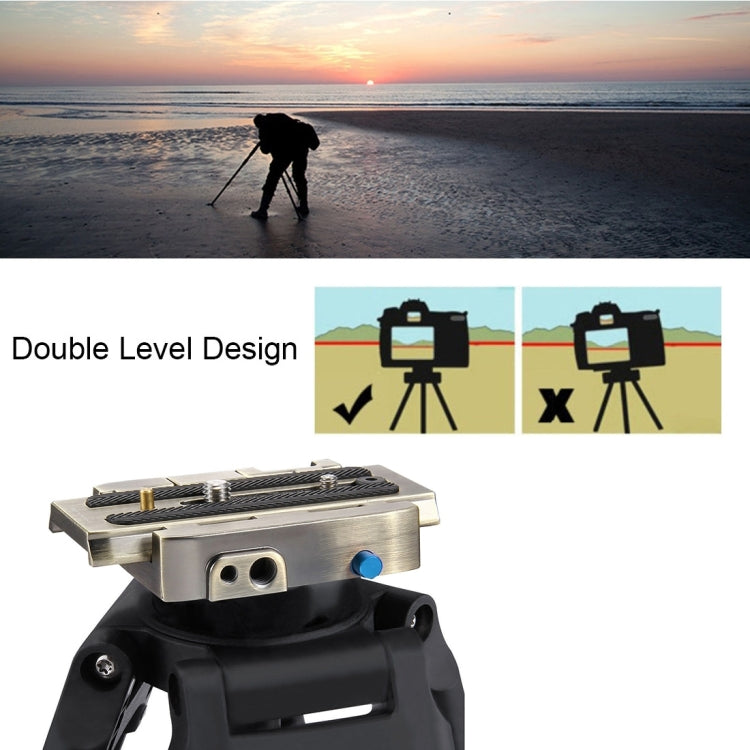PULUZ Quick Release Clamp Adapter + Quick Release Plate for  DSLR & SLR Cameras(Gold) - Camera Accessories by PULUZ | Online Shopping UK | buy2fix