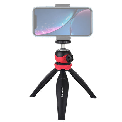 PULUZ 20cm Pocket Plastic Tripod Mount with 360 Degree Ball Head for Smartphones, GoPro, DSLR Cameras(Red) - Camera Accessories by PULUZ | Online Shopping UK | buy2fix