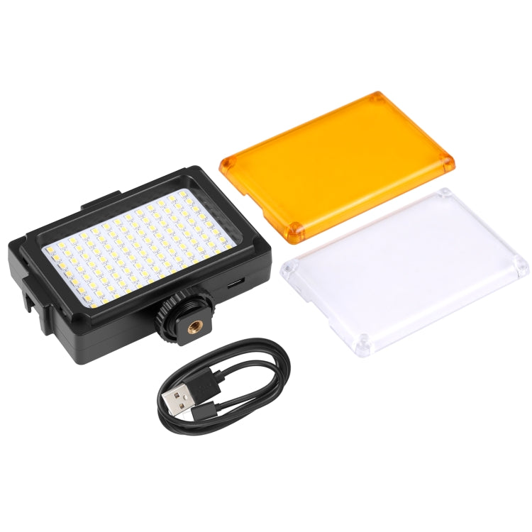 PULUZ Pocket 104 LED 1800LM Professional Vlogging Photography Video & Photo Studio Light with White and Orange Magnet Filters Light Panel for Canon, Nikon, DSLR Cameras -  by PULUZ | Online Shopping UK | buy2fix