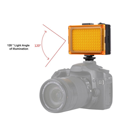 PULUZ Pocket 104 LED 1800LM Professional Vlogging Photography Video & Photo Studio Light with White and Orange Magnet Filters Light Panel for Canon, Nikon, DSLR Cameras -  by PULUZ | Online Shopping UK | buy2fix