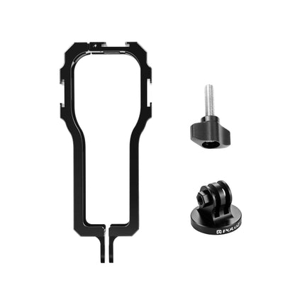 PULUZ Protective Cage Rig Housing Frame with Cold Shoe for Insta360 ONE RS 1-Inch 360 Edition(Black) - Mount & Holder by PULUZ | Online Shopping UK | buy2fix