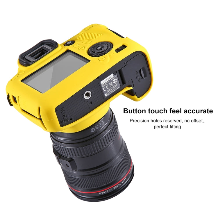 PULUZ Soft Silicone Protective Case for Canon EOS 6D(Yellow) - Protective Case by PULUZ | Online Shopping UK | buy2fix