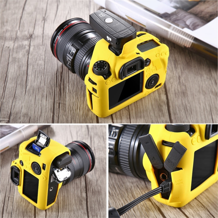 PULUZ Soft Silicone Protective Case for Canon EOS 6D(Yellow) - Protective Case by PULUZ | Online Shopping UK | buy2fix