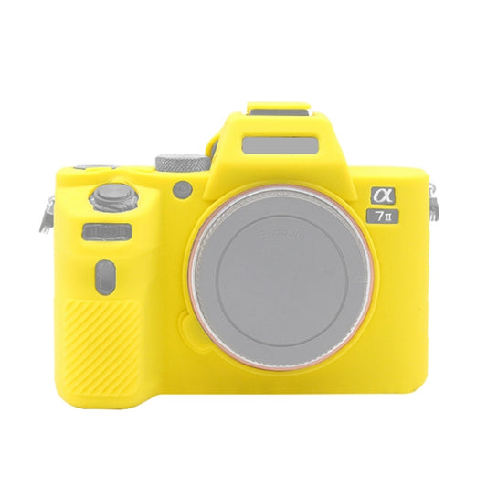 PULUZ Soft Silicone Protective Case for Sony ILCE-7MII / 7SMII / 7RMII(Yellow) - Protective Case by PULUZ | Online Shopping UK | buy2fix