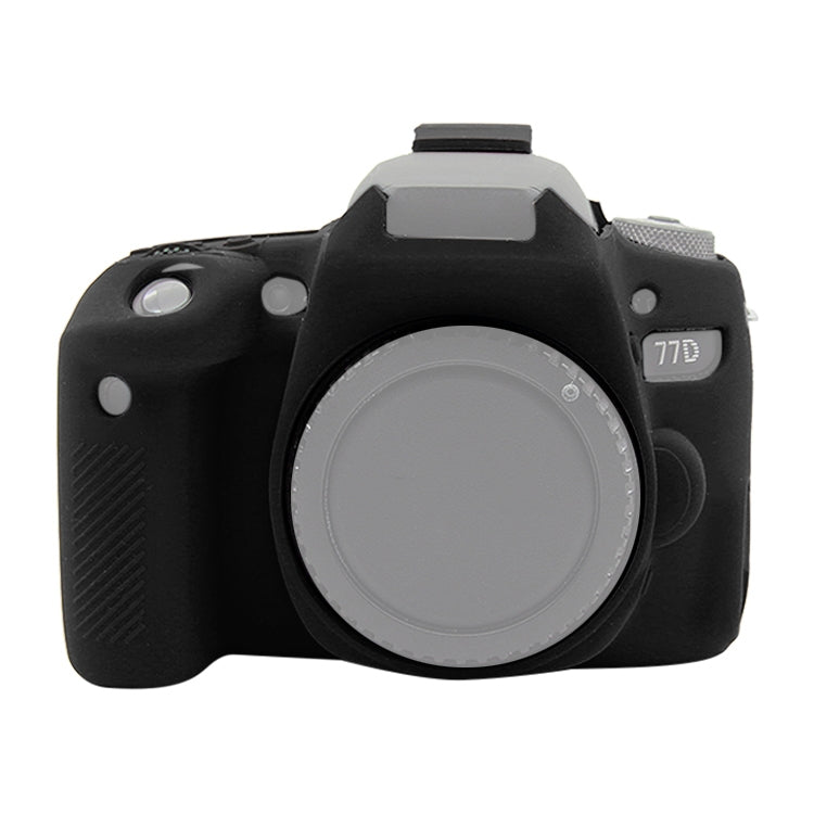 PULUZ Soft Silicone Protective Case for Canon EOS 77D(Black) - Protective Case by PULUZ | Online Shopping UK | buy2fix