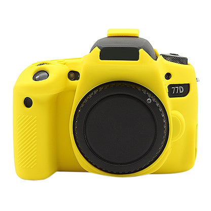 PULUZ Soft Silicone Protective Case for Canon EOS 77D(Yellow) - Protective Case by PULUZ | Online Shopping UK | buy2fix