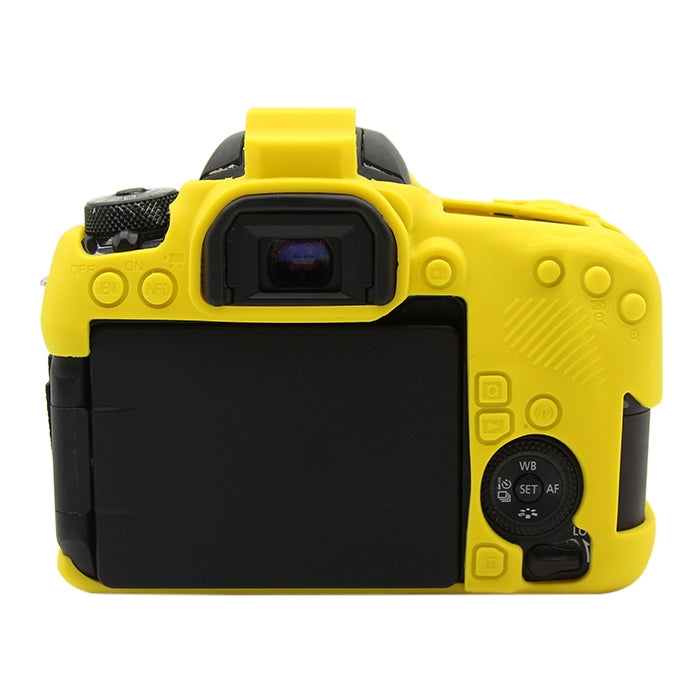 PULUZ Soft Silicone Protective Case for Canon EOS 77D(Yellow) - Protective Case by PULUZ | Online Shopping UK | buy2fix