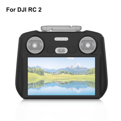 For DJI Mini 4 Pro / Air 3 Remote Control / DJI RC 2 with Screen PULUZ Silicone Protective Case (Black) - Carry Cases & Bags by PULUZ | Online Shopping UK | buy2fix