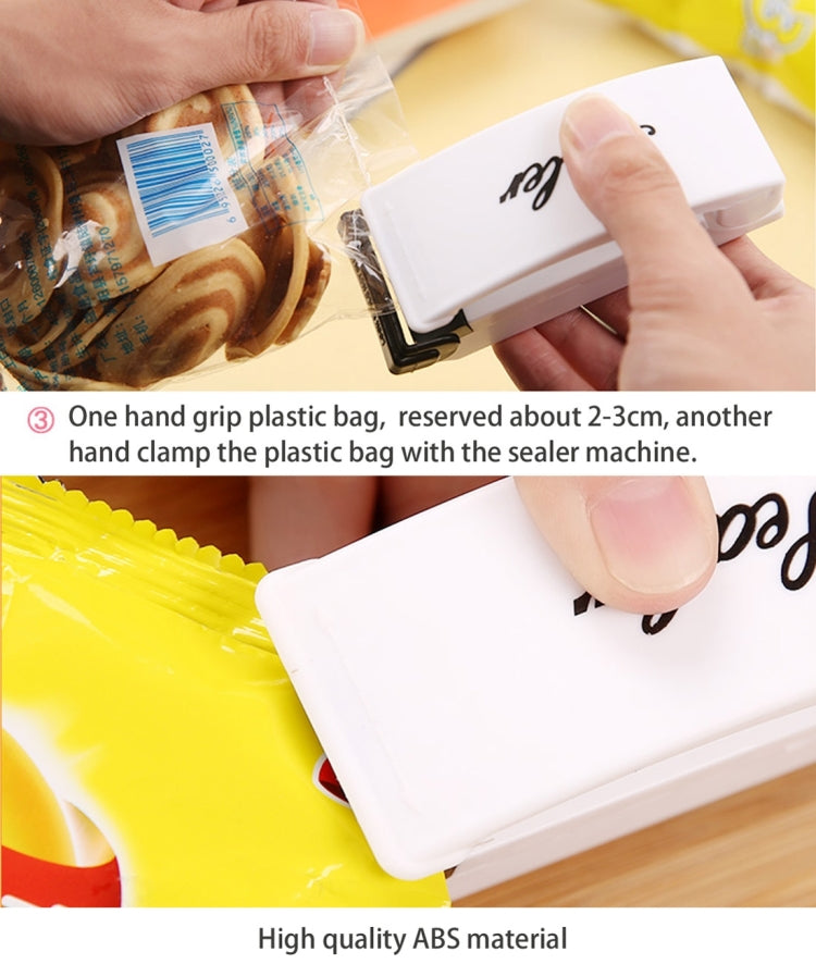 Multi-function Mini Portable Handy Plastic Bag Sealer Sealing Machine(White) - Preservation Supplies by buy2fix | Online Shopping UK | buy2fix