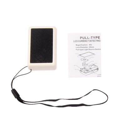 Pull-Type 45X Jewelry Magnifier(White) - Consumer Electronics by buy2fix | Online Shopping UK | buy2fix