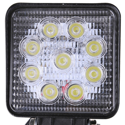 27W Bridgelux 2150lm 9 LED White Light Condenser Engineering Lamp / Waterproof IP67 SUVs Light, DC 10-30V(Black) - In Car by buy2fix | Online Shopping UK | buy2fix