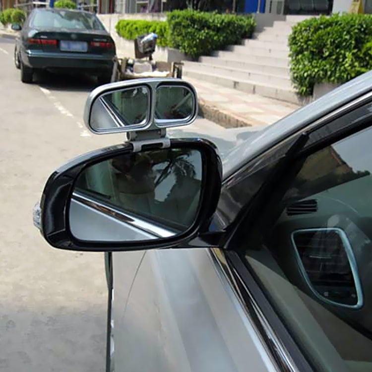 Left Side Rear View Blind Spot Mirror Universal adjustable Wide Angle Auxiliary Mirror(Black) - Convex Mirror & Accessories by buy2fix | Online Shopping UK | buy2fix