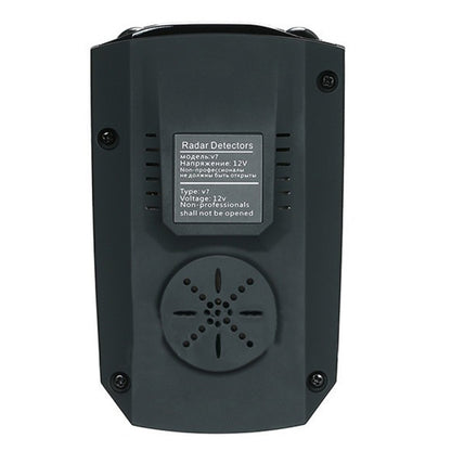 V7 Car Anti-Police Radar Detector 360 Protection Defense Laser Detection, Built-in Russian & English Voice Broadcast(Black) - Radar Detectors by buy2fix | Online Shopping UK | buy2fix