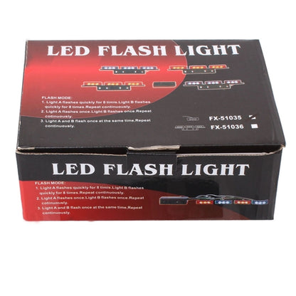 6W 450LM 6 x 3-LED Yellow Light 577nm Car Strobe Flash Warning Light Signal Lamp, DC 12V - In Car by buy2fix | Online Shopping UK | buy2fix