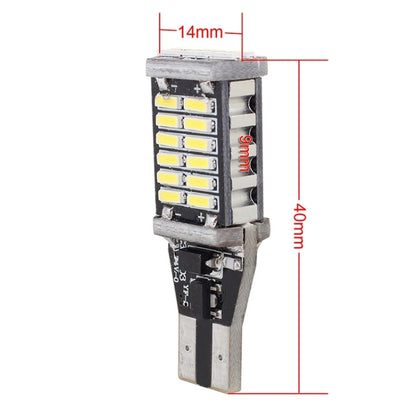 2PCS T15 6W 30-SMD 4014 6500K 900LM White Light Decoded Error-Free LED Car Backup Lamp - In Car by buy2fix | Online Shopping UK | buy2fix