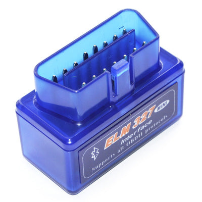 Super Mini ELM327 Bluetooth OBDII V2.1 Car Diagnostic Interface Tool, Support OBDII-ISO 9141-2, ISO 14230-4(KWP2000), CAN ISO-15765-4(Blue) - In Car by KONNWEI | Online Shopping UK | buy2fix