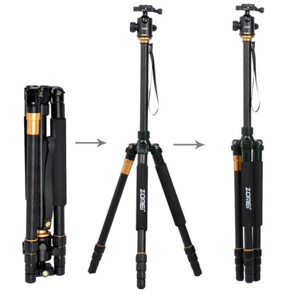 ZOMEI Z688 Portable Professional Travel Magnesium Alloy Material Tripod Monopod with Ball Head for Digital Camera - Camera Accessories by ZOMEI | Online Shopping UK | buy2fix