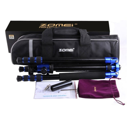 ZOMEI Z888 Portable Professional Travel Aluminium Tripod Monopod with Ball Head for Digital Camera(Blue) - Tripods by ZOMEI | Online Shopping UK | buy2fix