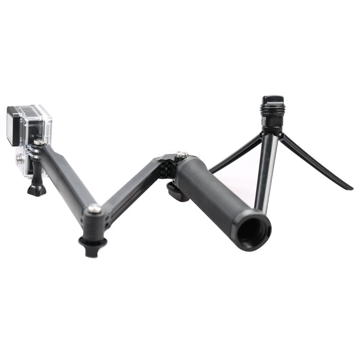 3-Way Multi Function Extendable Monopod Tripod Folding Rotating Arm Camera Handle for GoPro Hero11 Black / HERO10 Black / HERO9 Black /HERO8 / HERO7 /6 /5 /5 Session /4 Session /4 /3+ /3 /2 /1, Insta360 ONE R, DJI Osmo Action and Other Action Cameras - DJI & GoPro Accessories by buy2fix | Online Shopping UK | buy2fix