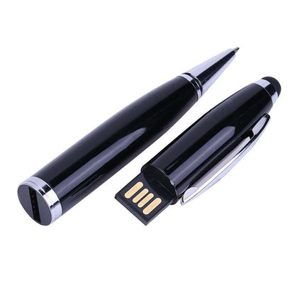 2 in 1 Pen Style USB Flash Disk, Black (8GB) - Computer & Networking by buy2fix | Online Shopping UK | buy2fix