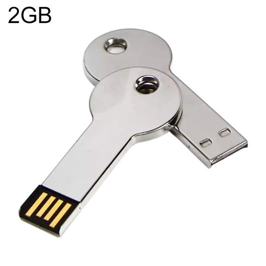 Metal Series Mini USB 2.0 Flash Disk with Keychain (2GB) - Computer & Networking by buy2fix | Online Shopping UK | buy2fix