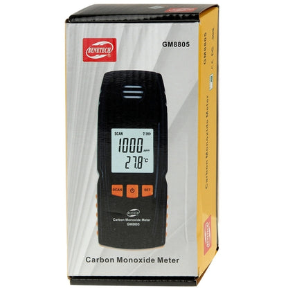 BENETECH GM8805 LCD Display Handheld Carbon Monoxide CO Monitor Detector Meter Tester, Measure Range: 0-1000ppm(Black) - Gas Monitor by BENETECH | Online Shopping UK | buy2fix