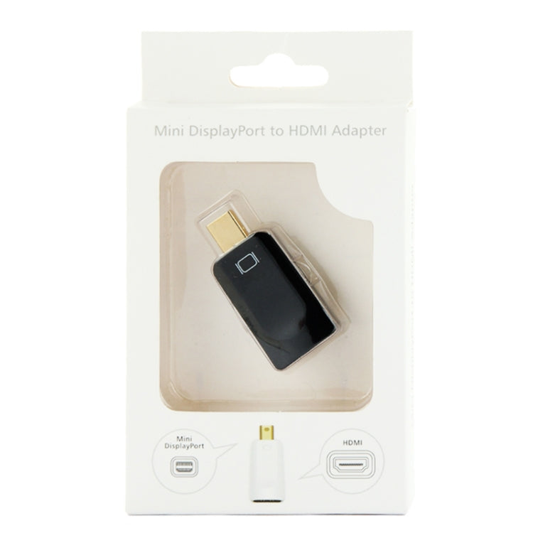 Mini DisplayPort Male to HDMI Female Adapter, Size: 4cm x 1.8cm x 0.7cm(Black) - Adapter by buy2fix | Online Shopping UK | buy2fix