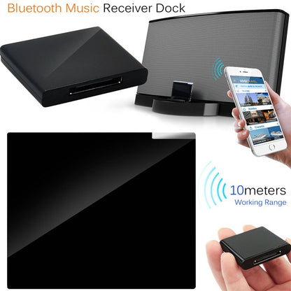 Wireless Bluetooth Music Receiver For iPhone 4 & 4S / (iPad 3) / iPad 2 / iPod  / Any Bluetooth Device(Black) - Apple Accessories by buy2fix | Online Shopping UK | buy2fix