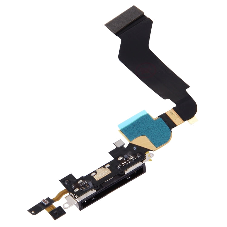 Original Dock Connector Charging Port Flex Cable for iPhone 4S(Black) - Repair & Spare Parts by buy2fix | Online Shopping UK | buy2fix