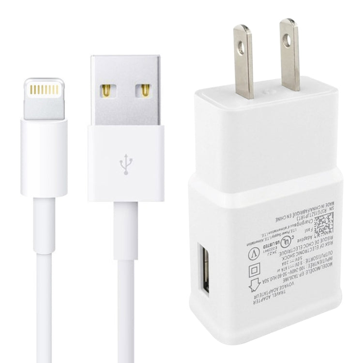 Charger Sync Cable + US Plug Travel Charger for iPad, iPhone, Galaxy, Huawei, Xiaomi, LG, HTC and Other Smart Phones, Rechargeable Devices(White) - USB Charger by buy2fix | Online Shopping UK | buy2fix