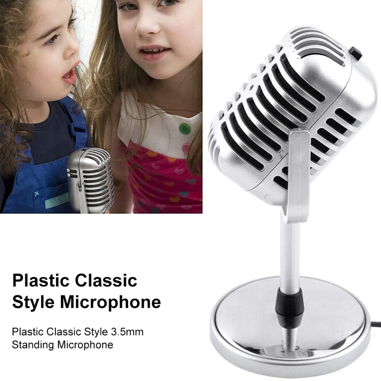 Plastic Classic Style 3.5mm Standing Microphone - Consumer Electronics by buy2fix | Online Shopping UK | buy2fix