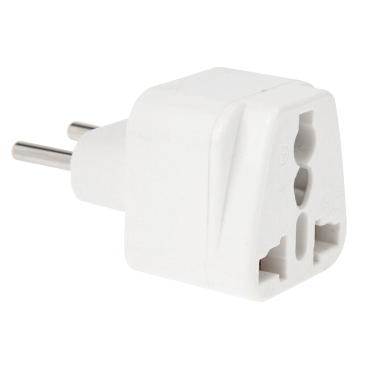 EU Plug Adapter Power Socket Travel Converter(White) - Consumer Electronics by buy2fix | Online Shopping UK | buy2fix