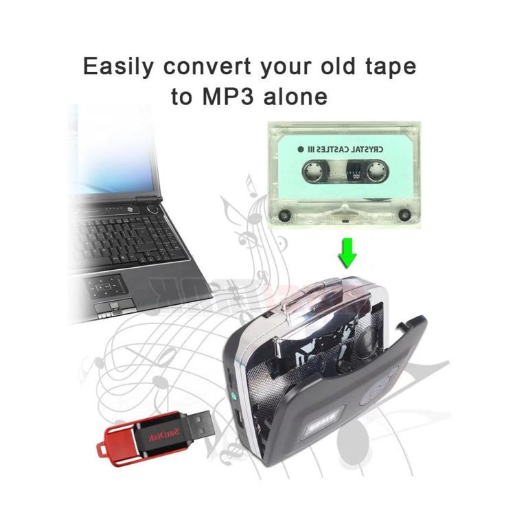 Ezcap 230 Cassette Tape to MP3 Converter Capture Audio Music Player(White) - Tape Converter by Ezcap | Online Shopping UK | buy2fix